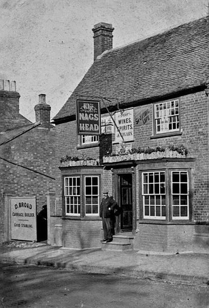 Nag's Head with sign for D. Broad